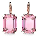 Swarovski Millenia Ohrstecker, rose Vergoldete Ohrringe mit Strahlendem Rosafarbenen Swarovski Kristall