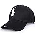 Produktbild Six6 Baseballmütze Golf Caps, Polo-Ritter-Art-Sommer Sonnenhut Unisex Schirmmütze Stickerei-Muster, geeignet für Freizeit, Outdoor Sports,Black White