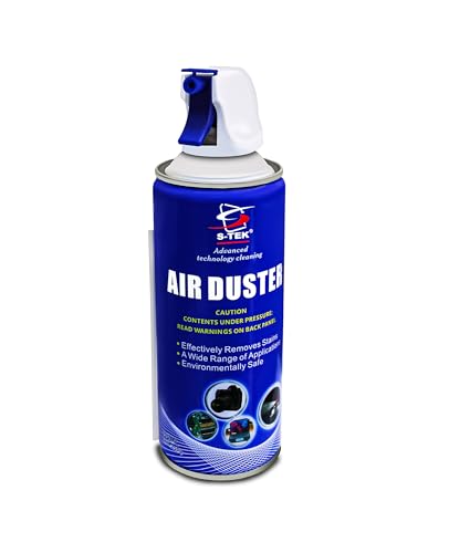 S-TEK AIR DUSTER FOR COMPUTER LAPTOP KEYBOARDS etc..400 ml ADVANCED CLEANING TECHNOLOGY