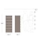Prepac Astrid Tall Brown Dresser: 16.5