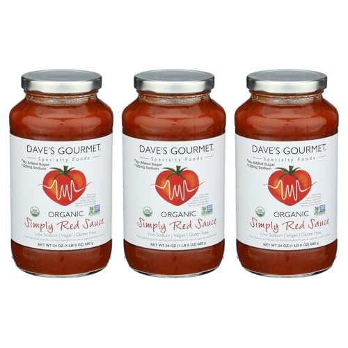 Dave's Gourmet Organic Simply Red Sauce - Non GMO, Vegan, Gluten ...