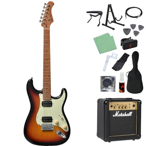 Amazon | Bacchus BST-3-RSM/M エレキギター初心者14点セット 【MG10