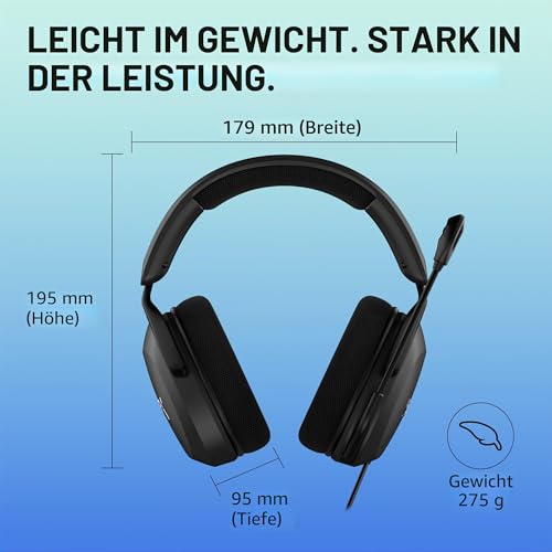 HyperX Cloud Stinger 2 Core Gaming-Headset für PC, Over-Ear Kopfhörer mit Mikrofon, DTS Headphone:X Spatial Audio, Leichtes Design… – Ansicht 3