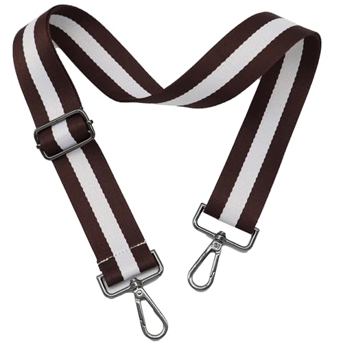 Image of Purse Strap Gold Hardware Replacement Crossbody Bag Strap, Wide Adjustable Shoulder Strap