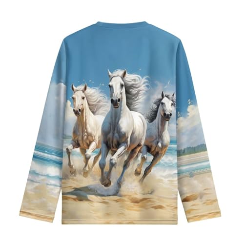 Image of Kids Long Sleeve Shirts for Girls 3-16 Year Old Cute Clothes for Teen Girls Casual Workout Tops