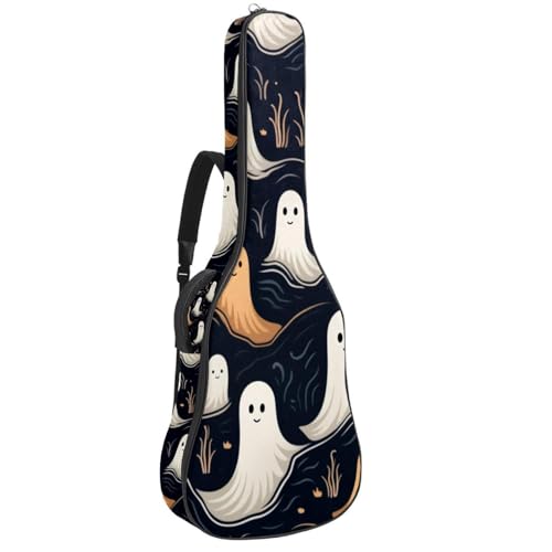 Housse guitare acoustique Halloween 104 cm imperméable et rembourrée en tissu Oxford