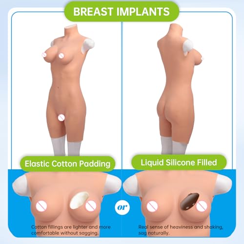 Silicone Bodysuit With Fake breastplate vagina for Crossdresser Transgender Cosplay Drag Queen2