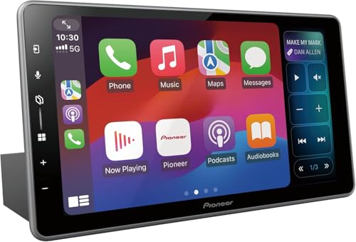 Pioneer Centro Multimedia SPH-DA97DAN-UNI2-2DIN, Pantalla táctil capacitiva de 9,0', con Wi-Fi, Bluetooth, Apple CarPlay, Android Auto y Dab+, con Antena Dab