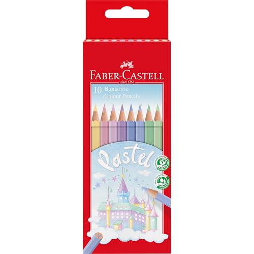 Faber-Castell - Buntstifte Set Pastellfarben 10 Farben