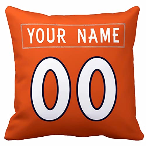 Image of ANTKING Throw Pillow 2 Pack with Custom Name and Number Personalized Gift for Men Women Boys