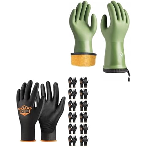 OKIAAS Men's Work Gloves & toolant Balaena Waterproof Winter Gloves - Size Large Cover