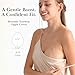 Nippies Teardrop Nipple Covers for Women with Travel Case, 20x Reusable Silicone Pasties with Gentle Lift - Skin-Safe Adhesive, Matte Finish, Caramel - For Strapless, Backless, Low-Cut Styles