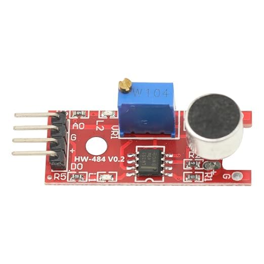 QBM Microphone Sound Sensor Module, Red PCB,5x5x2 cm, Digital Audio Detection Board-image-24