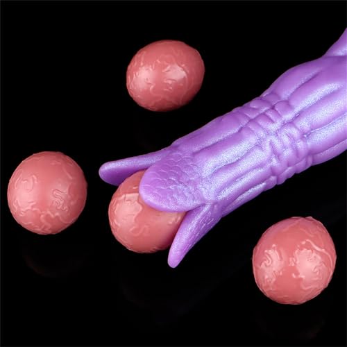 Silikon-Ovipositor-Analplug-Mit-5-Kugeln-Anal-Plug-Perle-Hohl-Eier-Buttplug-Analdildos-Vagina-Ei-Fantasy-Alien-Dildo-Anus-Dilatator-Masturbator-Extrem-Bdsm-Sexspielzeug-FueR-Frauen-MaeNner