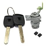 3mirrors Left&Driver Door Side Lock Cylinder w/ 2 Keys Compatible with 2003 2004 2005 2006 2007 Honda Accord 4 Doors 72181-SDA-A11