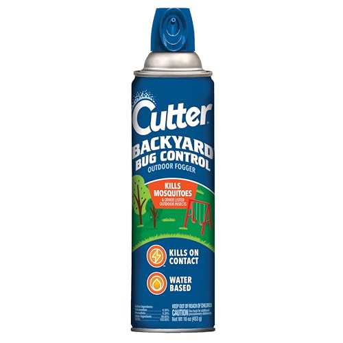 Cutter Backyard Bug Control Outdoor Fogger, Kills Mosquitos, Gnats & Flies,...