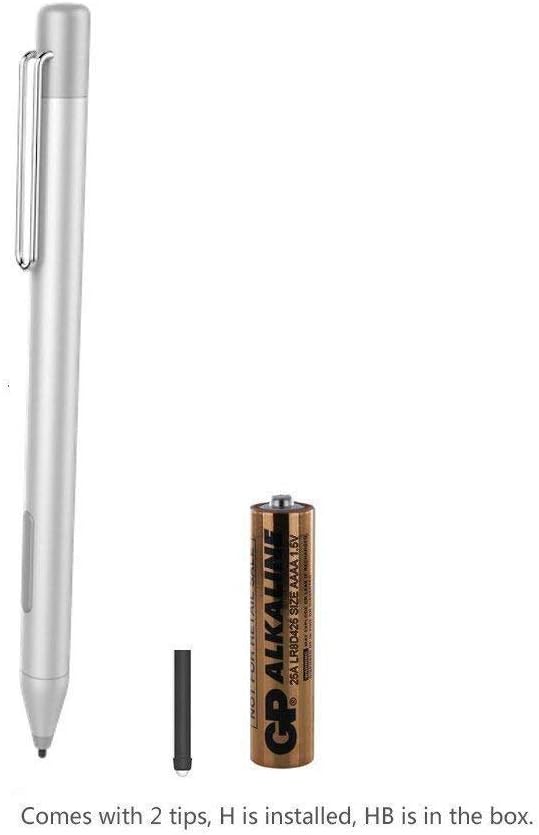 Stylus Active Pen for HP Spectre x360 13-AE013DX, 13-AE011DX, 13-AE051NR, 15-BL112DX 15-BL012DX, 15-BL152NR, HP Envy 360 15M-BP012DX, 15M-BQ021DX,HP Pavilion X360 11M-AD013, 14M-BA013DX (Silver)