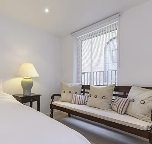 Persiana para Janela com Lâminas Horizontais de PVC 25mm, L 1,40 m x A 1,30 m, Branca