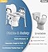Soundfuse Toilet Seat Riser for Seniors, Raised Toilet Seat with Handles, Adjustable Height & Width, 400lb Handicap Elevated Toilet Seat, Fit Any Toilet