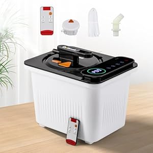 CGOLDENWALL Sauna à Vapeur Portatif 4L, Générateur de Vapeur avec 10m Télécommande, Contrôle par Écran Tactile, Adapté à Tente de Sauna, 2000W