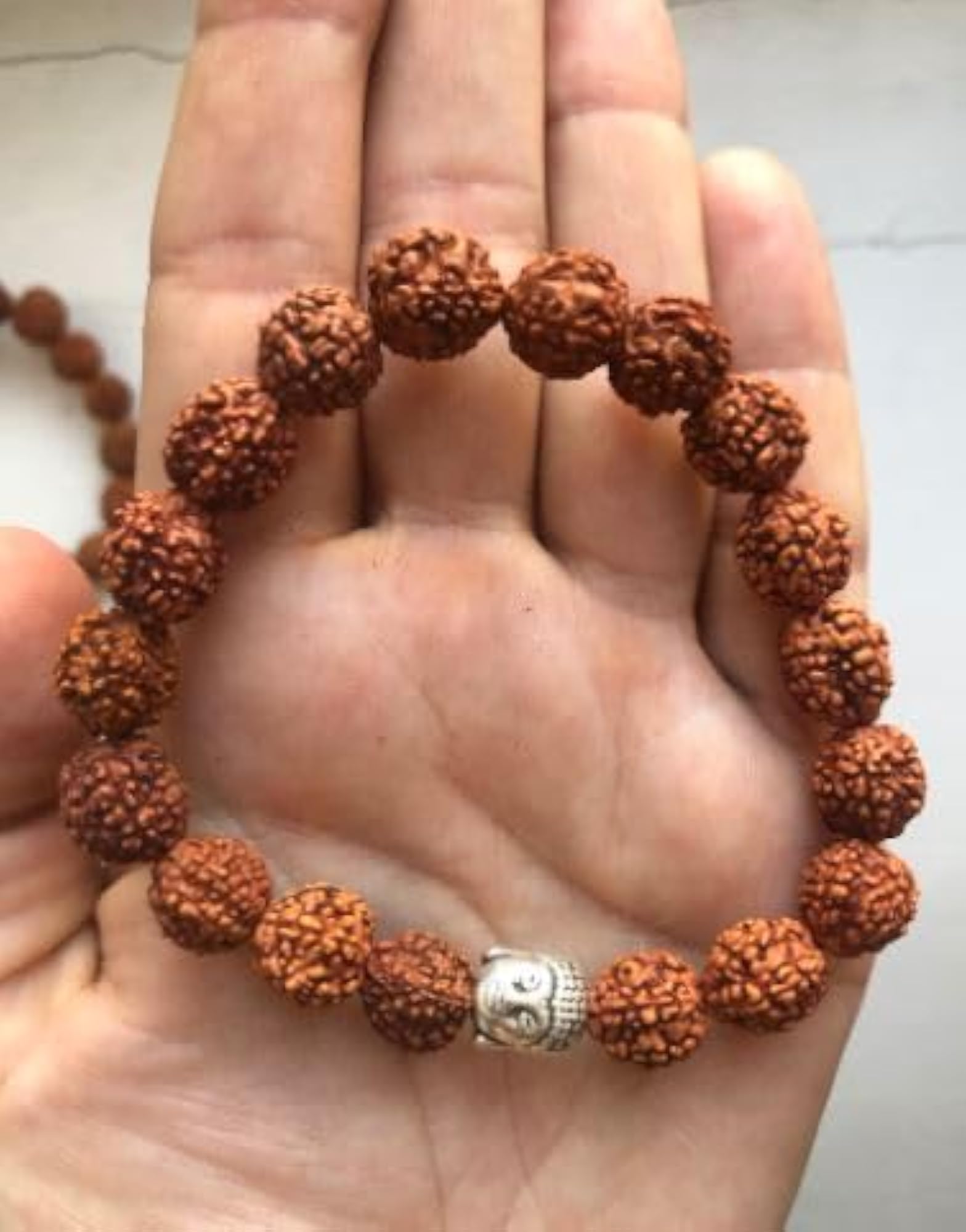 Original Natural Ruthratcham 5 Mukhi Budha Head Bracelet