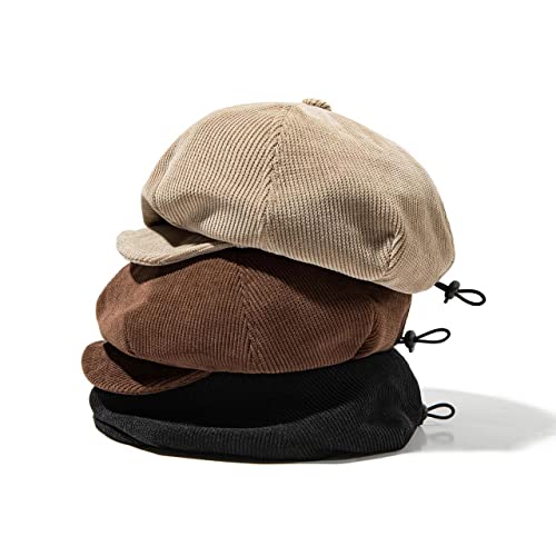 CLAPE-Casquette-Homme-Gavroche-Casquette-Shelby-Vintage-Cotton-Baker-Boy-Hat-Casquette-Newsboy-Casquette-Beret-Homme-Reglable