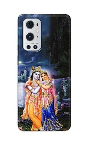 Image of Printed Hard Back Cover Case for OnePlus 9 Pro Back Cover (Radha Krishna) -1803