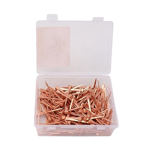 Image of EMUKOEP 250Pcs Horseshoe Nails Copper Plated Rustproof Equestrian Riding Equipment Pet Supplies (51mm E5)