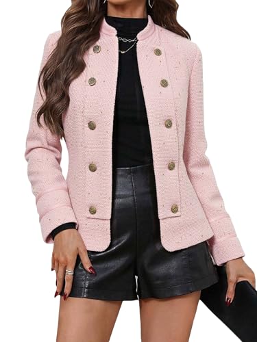 Mina Self Tweed Blazers Jacket For Women Sweater 2025 Fall
