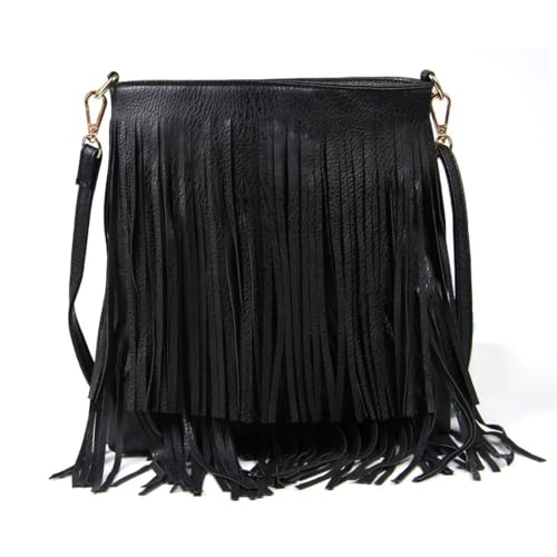 Lanpet Women Fringe Tassel Cross Body Bag Leisure Shoulder Bag2