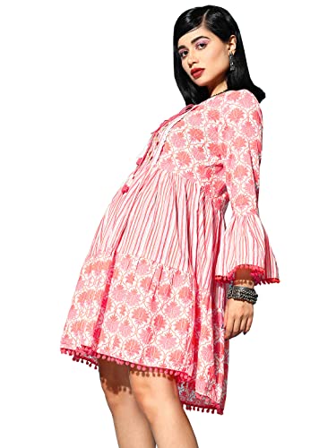 Image of ishin Women's Embellished A-Line Mini Dress