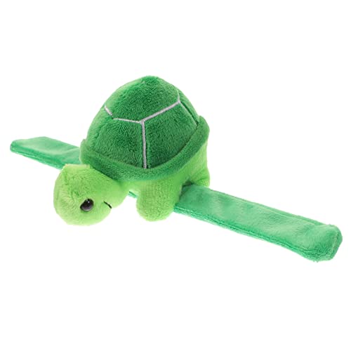 JOINPAYA 1PCS Plush Wrist Band Bracelets Kids: 4 inch Plush Animal Wrist Slap Band Bracelets Snap Toy Green PP Cotton Stuffed Cute for Boys Girls Child Party Favors