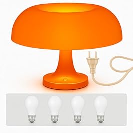 Orange Mushroom Lamp