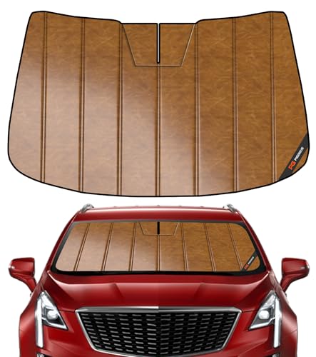 Pigenius Windshield Sun Shade fits Cadillac XT5 2017-2026,Custom Fit Front Window Sunshade,100% UV...