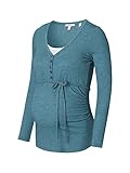 esprit shirt damen gestreift  ESPRIT Maternity Damen T-shirt sygepleje langærmet T Shirt, Teal Blue - 455, 38 EU