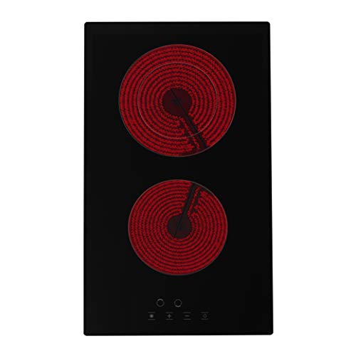 SMF-BIH 3025 Elektro-Kochfeld | Autarkes Cerankochfeld | 30 cm | Cerankochfeld - 2 Kochzonen | Bräterzone | 9 Leistungsstufen | Touch-Bedienung