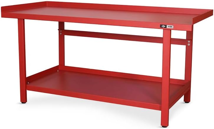 AFF Workbench - Heavy Duty Work Table with Storage Shelf - 1300 LB Capacity