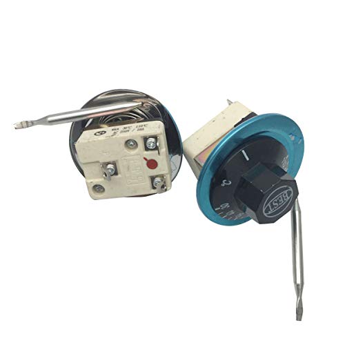 COMOK 30-110 Degree Adjustable Temperature Controller Capillary Thermostat Oven Temperature Controller 2PCS