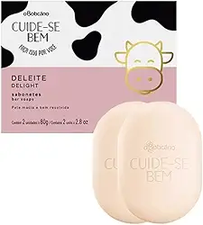 Cuide-se Bem Deleite Sabonete Em Barra O Boticário 2x80g