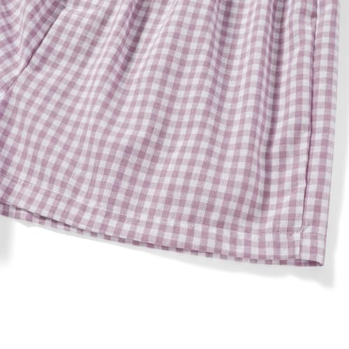 Image of Y2k Women Gingham Boxer Shorts Low Rise Micro Pajamas PJ Sleep Short Pants Plaid Sleepwear Sleeping Lounge Bottoms