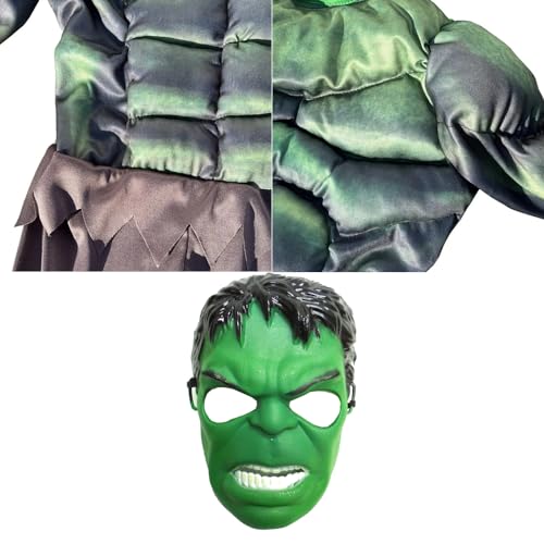 Hulk Costume for Kids, Avengers Costume for Boys | Kids Superhero Costume | Halloween Costume for Kids | Character Costume for Boy | Hulk Costume with Mask Kids Costume