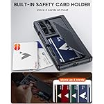 Vizvera for Samsung Galaxy Z Fold 7 Case RFID Wallet with Cards Holder [Hinge Cover] [Camera Cover] Shockproof Silicone Protective Phone Case for Z Fold 7 2025-Black - Image 4