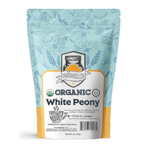 Thé blanc Peony bio Fermentaholics, vrac, kombucha