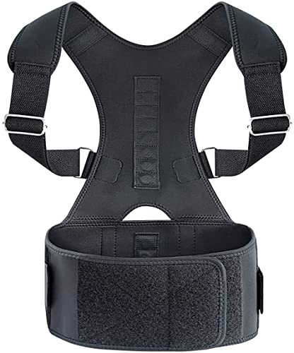 Correcteur de taille noir pour corriger le manque de soutien lombaire au quotidien
