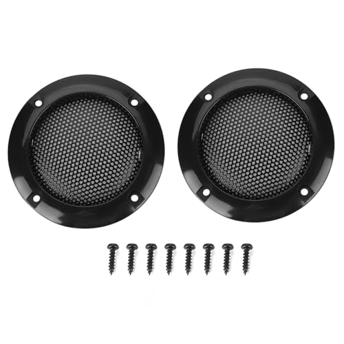 143 2 pièces 2 Pouces Couverture de Haut-Parleur Maille Haut-Parleur Cercle décoratif subwoofer Gril Couverture Garde Protecteur Voiture Haut-Parleur...