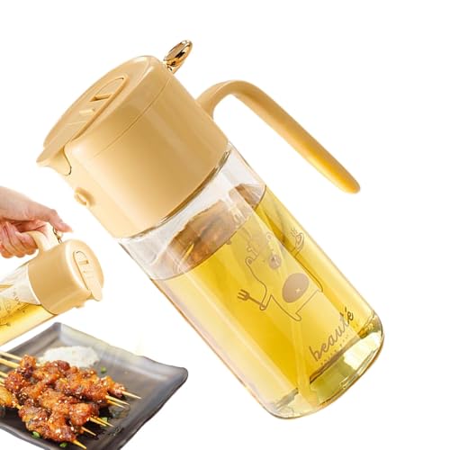 oil spray bottle - kitchen oil sprayer | 550ml Glass Fluid Dispenser Sprayer, Large Capacity Cooking Supplies for Home, Picnic, Camping, and Outdoor Barbecues