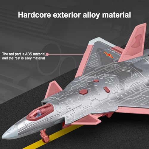 Modelo J-20 con soporte para gabinete, avión a escala 1:84 con efectos interactivos 6