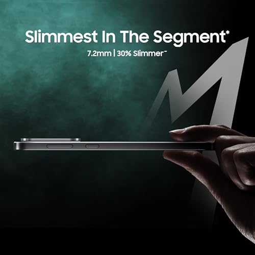 Image of Samsung Galaxy M56 5G Mobile (Light Green,8GB RAM,128GB Storage)| Segment Slimmest | Gorilla Glass Victus+| 10 Bit HDR Video| 50MP Camera| AI | Vapour Cooling Chamber| Lag-free Gaming| Without Charger
