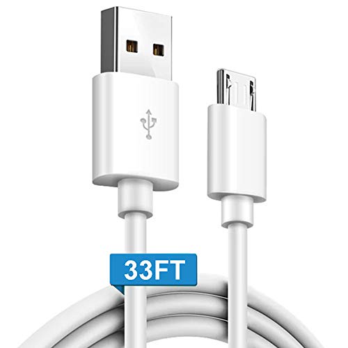 Power Extension Cable Cord 33ft 10m for WyzeCam,Wyze Cam Pan,Yi Camera,Nest Cam Indoor,Kasa