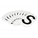 Brady 5050-S, 50528 Vinyl 5050 Series Letter Label w/Legend: S, 50 Packs of 10 pcs
